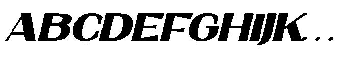 Mofiwe Italic Font UPPERCASE