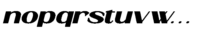 Mofiwe Italic Font LOWERCASE