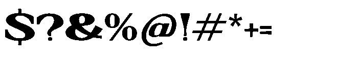 Mofiwe Regular Font OTHER CHARS