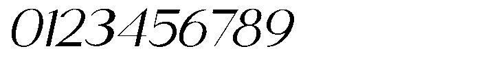 Mogace Oblique Font OTHER CHARS