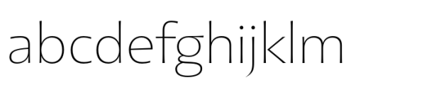 Mogand Extra Light Font LOWERCASE