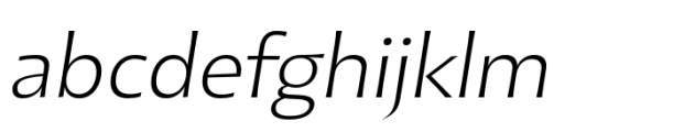 Mogand Light Oblique Font LOWERCASE