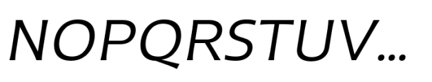 Mogand Regular Oblique Font UPPERCASE