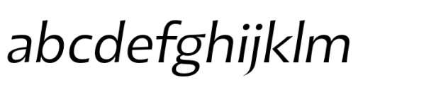 Mogand Regular Oblique Font LOWERCASE