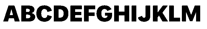 Mogranx Variable Mogranx Black Semi Expanded Font UPPERCASE