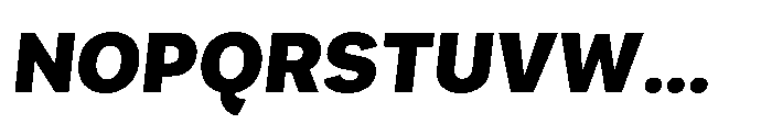 Mogranx Variable Mogranx Black Slanted Semi Expanded Font UPPERCASE