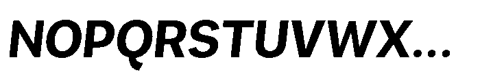 Mogranx Variable Mogranx Bold Slanted Semi Expanded Font UPPERCASE
