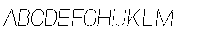 Mogranx Variable Mogranx Extra Light Semi Condensed Italic Font UPPERCASE