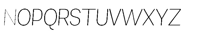 Mogranx Variable Mogranx Extra Light Slanted Condensed Font UPPERCASE