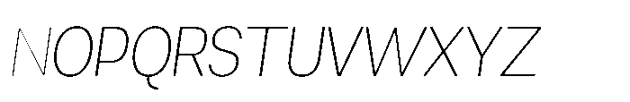 Mogranx Variable Mogranx Extra Light Slanted Font UPPERCASE