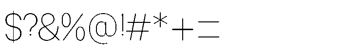Mogranx Variable Mogranx Extra Light Font OTHER CHARS