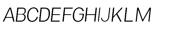 Mogranx Variable Mogranx Light Slanted Semi Expanded Font UPPERCASE