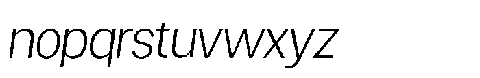 Mogranx Variable Mogranx Light Slanted Font LOWERCASE