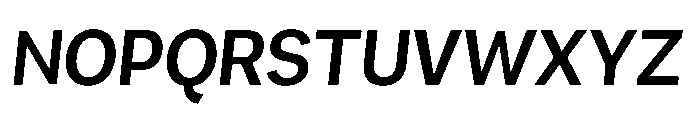 Mogranx Variable Mogranx Semi Bold Semi Condensed Italic Font UPPERCASE