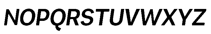 Mogranx Variable Mogranx Semi Bold Slanted Font UPPERCASE
