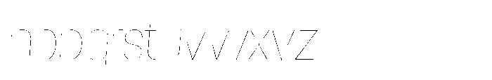 Mogranx Variable Mogranx Thin Slanted Condensed Font LOWERCASE