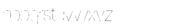 Mogranx Variable Mogranx Thin Slanted Extra Condensed Font LOWERCASE