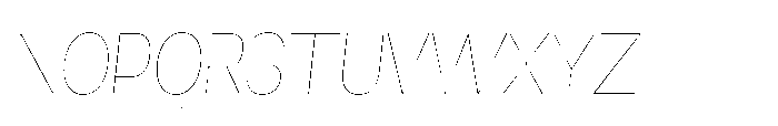 Mogranx Variable Mogranx Thin Slanted Semi Condensed Font UPPERCASE