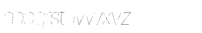 Mogranx Variable Mogranx Thin Slanted Semi Expanded Font LOWERCASE
