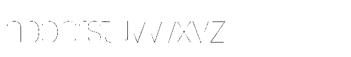 Mogranx Variable Mogranx Thin Slanted Ultra Condensed Font LOWERCASE
