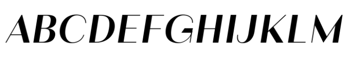 Mogray Semi Heavy Italics Font UPPERCASE