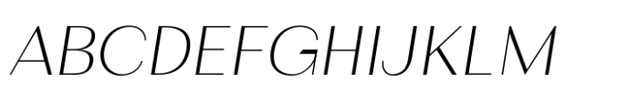Mogray Thin Italics Font UPPERCASE