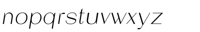 Mogray Thin Italics Font LOWERCASE