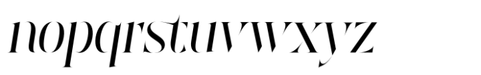 Moguine Serif Italic Font LOWERCASE