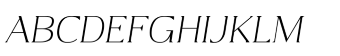Mohak Thin Italic Font UPPERCASE