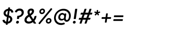 Mohn Medium Italic Font OTHER CHARS