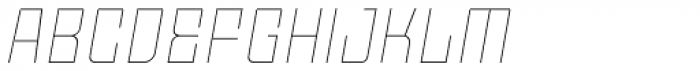 Moho OT Thin Italic Font UPPERCASE