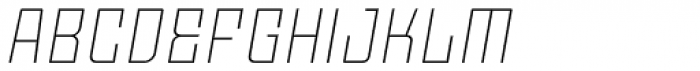 Moho OT Ultra Light Italic Font UPPERCASE