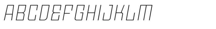 Moho OT Ultralight Italic Font UPPERCASE