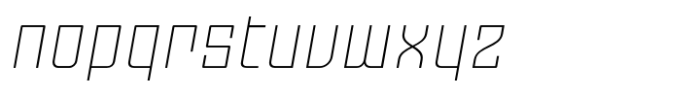 Moho OT Ultralight Italic Font LOWERCASE