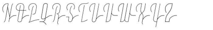Moho Script Thin Font UPPERCASE