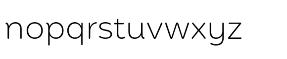 Mohr Rounded Alt Extra Light Font LOWERCASE