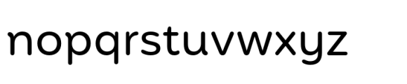 Mohr Rounded Alt Regular Font LOWERCASE