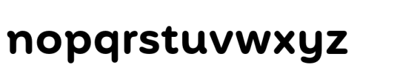 Mohr Rounded Alt Semi Bold Font LOWERCASE