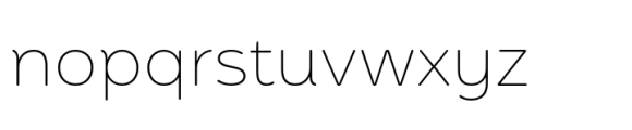 Mohr Rounded Alt Thin Font LOWERCASE
