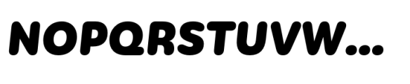 Mohr Rounded Black It Font UPPERCASE