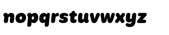 Mohr Rounded Black It Font LOWERCASE