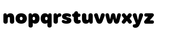 Mohr Rounded Black Font LOWERCASE