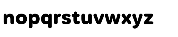 Mohr Rounded Bold Font LOWERCASE
