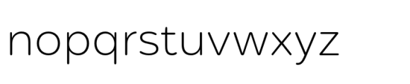 Mohr Rounded Extra Light Font LOWERCASE