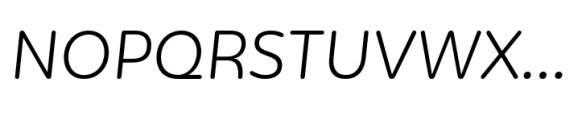 Mohr Rounded Light It Font UPPERCASE