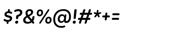 Mohr Rounded Medium It Font OTHER CHARS