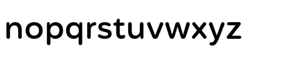 Mohr Rounded Medium Font LOWERCASE