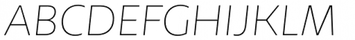 Mohr Thin Italic Font UPPERCASE