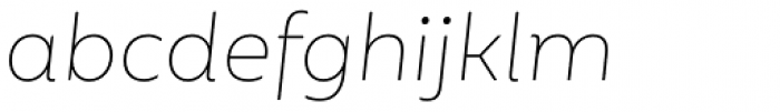 Mohr Thin Italic Font LOWERCASE