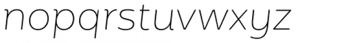 Mohr Thin Italic Font LOWERCASE